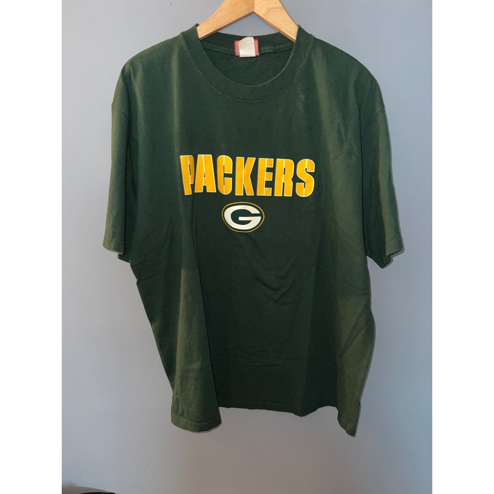 Green Bay Packers NFL‎ T-Shirt Mens XL Dark Green Short Sleeve Graphic Tee NFL